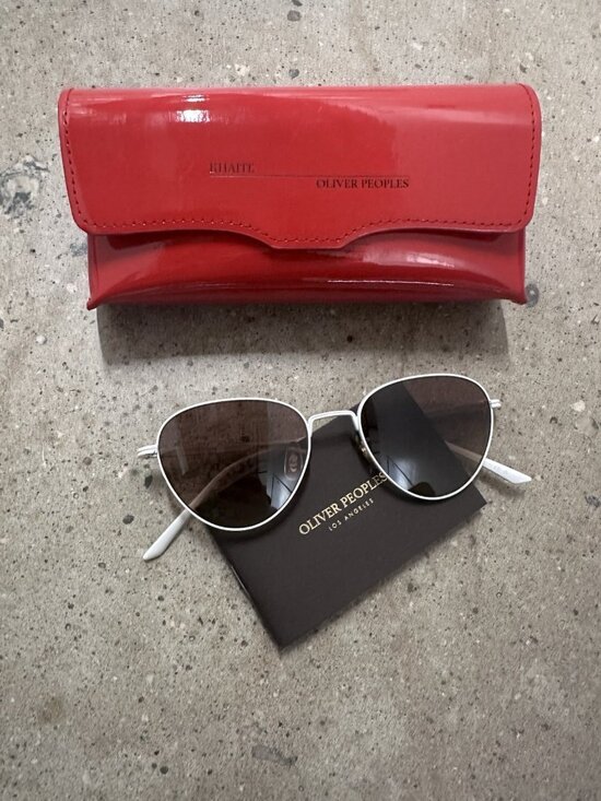 Oliver Peoples X Khaite 1991c Sunglasses in White main image 3